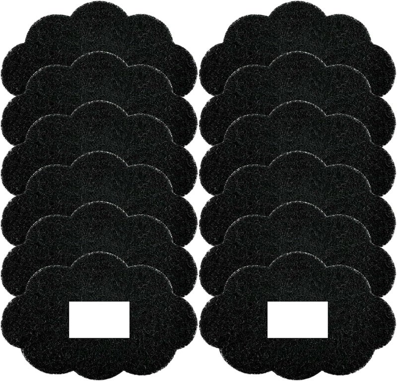 ShuRex 12-Pack Universal Stick-on Trash Can Odor Absorbing Filters, Activated Charcoal Purifying Deodorizer for Trash Cans, Compost Buckets, Countertop and Recycle Bins (Cloud) - Image 1